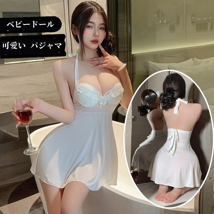 子供ドールランジェリー 下着 セクシー ランジェリー レディース スリップインズ ネグリジェ 蝶 ワンピース 子供ドール ルームウェア インナー パジャマ 可愛い プレゼント mlhlzds 05