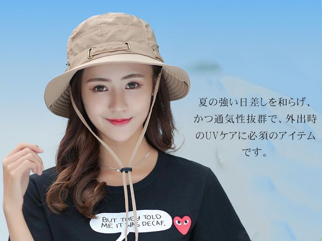 サファリハット UVカット 帽子 折りたたみ レディース 日よけ帽子 つば広 大きめ UV対策 女の子 大人 ママ おしゃれ シンプル カジュアル 無地紫外線対策 旅行 釣り 登山 夏フェス 野外フェス 日焼け対策 baoguan 801