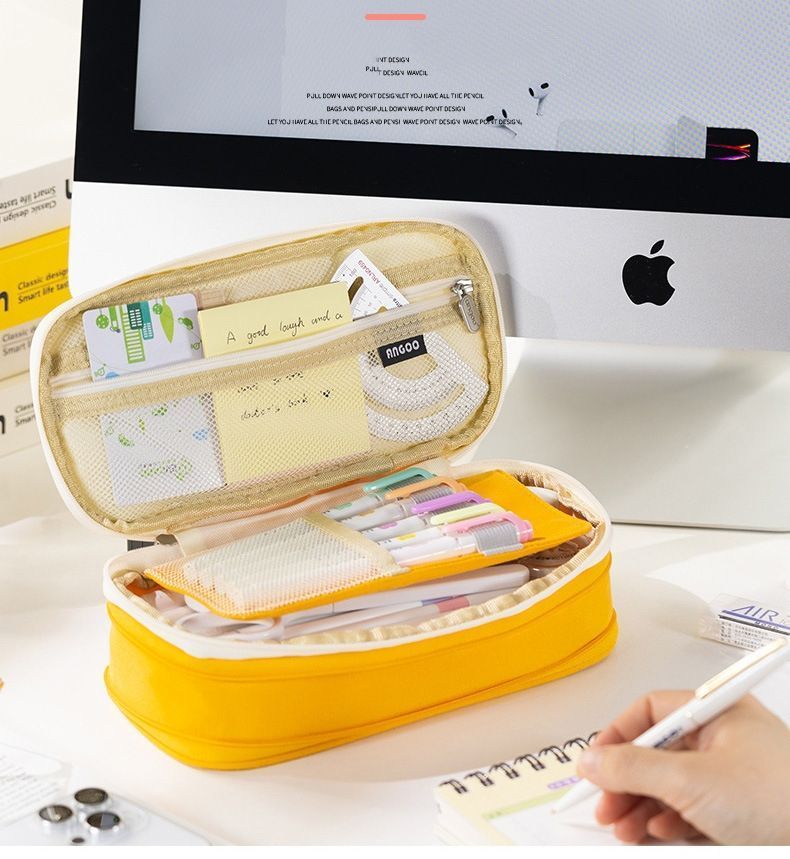  ペンケース 大容量 マチつき 筆箱 多機能 ツールペンケース ポーチ 中小学生 高校生 大学生 男の子 女の子 子供 サラリーマン 帆布 マチ付き fengxz 128 筆箱 筆記具