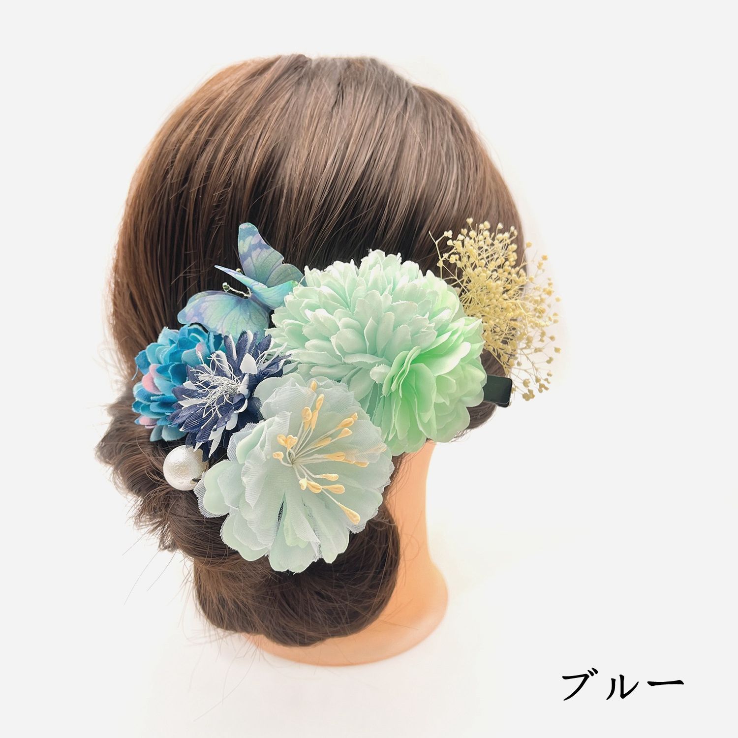和風 和装 髪飾り 7点セット 花 ドライフラワー プリザーブドフラワー 造花 ヘアアクセサリー レディース 成人式髪飾り 舞妓風髪飾り ヘアクリップ 髪留め 着物 浴衣 卒業式 袴 結婚式 七五三 小物 jiamiff 10