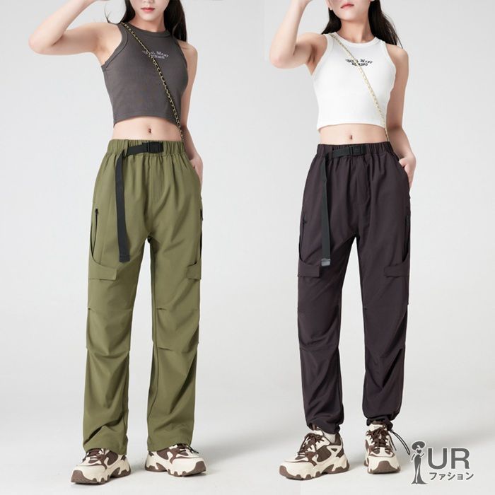 ワークパンツ カーゴパンツ ロングパンツ ボトムス メンズ レディース 速乾 ワイド ゆったり 無地ハイウエス ウエストゴム ズボン 大人 おしゃれ 運動着 お出かけ 日常 カジュアル antuoks 02