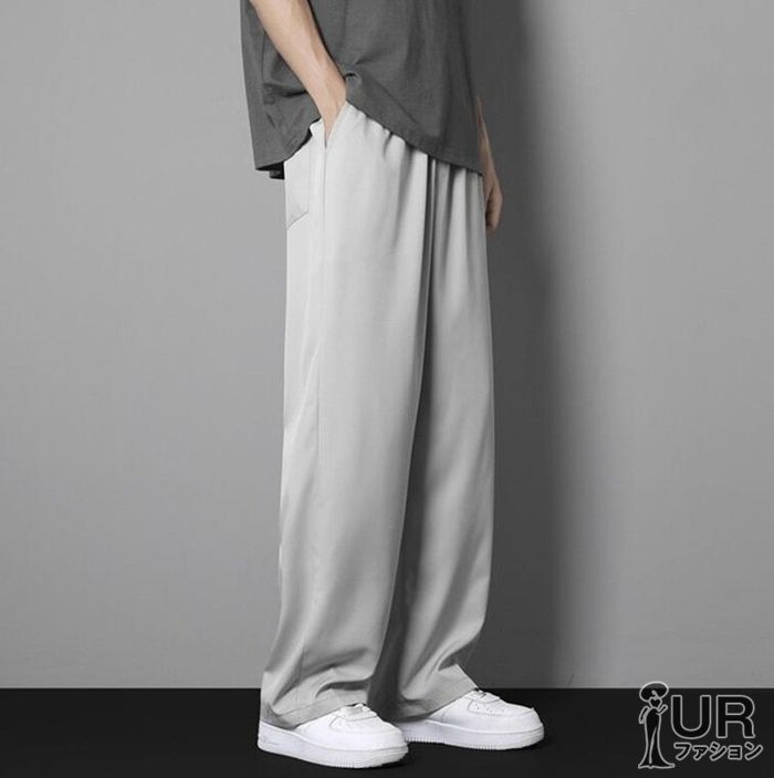 ガウチョパンツ メンズ ストレート ワイドパンツ スカーチョ 綿麻風 カジュアル ゆったり 体型カバー 長ズボン 涼しい 大きいサイズ maier 01 DZ 10