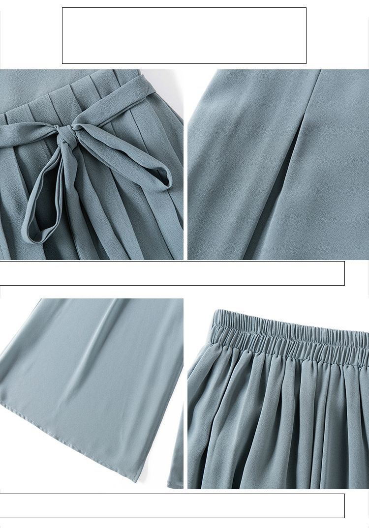 ワイドパンツ シフォンワイドパンツ