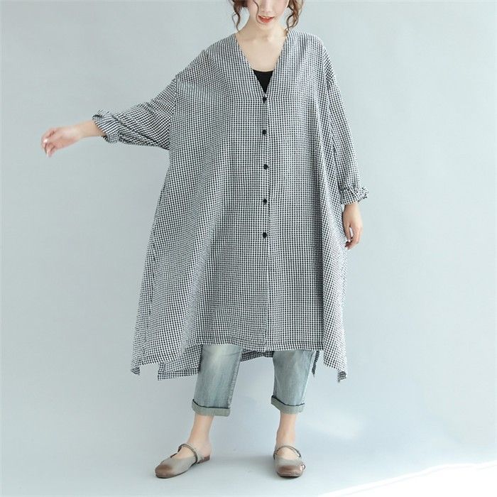 シャツワンピース 春 ワンピ チュニック ワンピース ロング丈 レディース 大きいサイズ ロングシャツワンピース ゆったり 長袖 体型カバー コッ cbrd 125