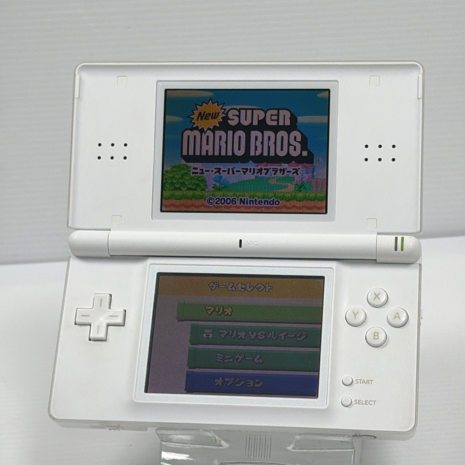 ニンテンドー DS Lite クリスタルホワイト 外装美品 遊べるセット 動作