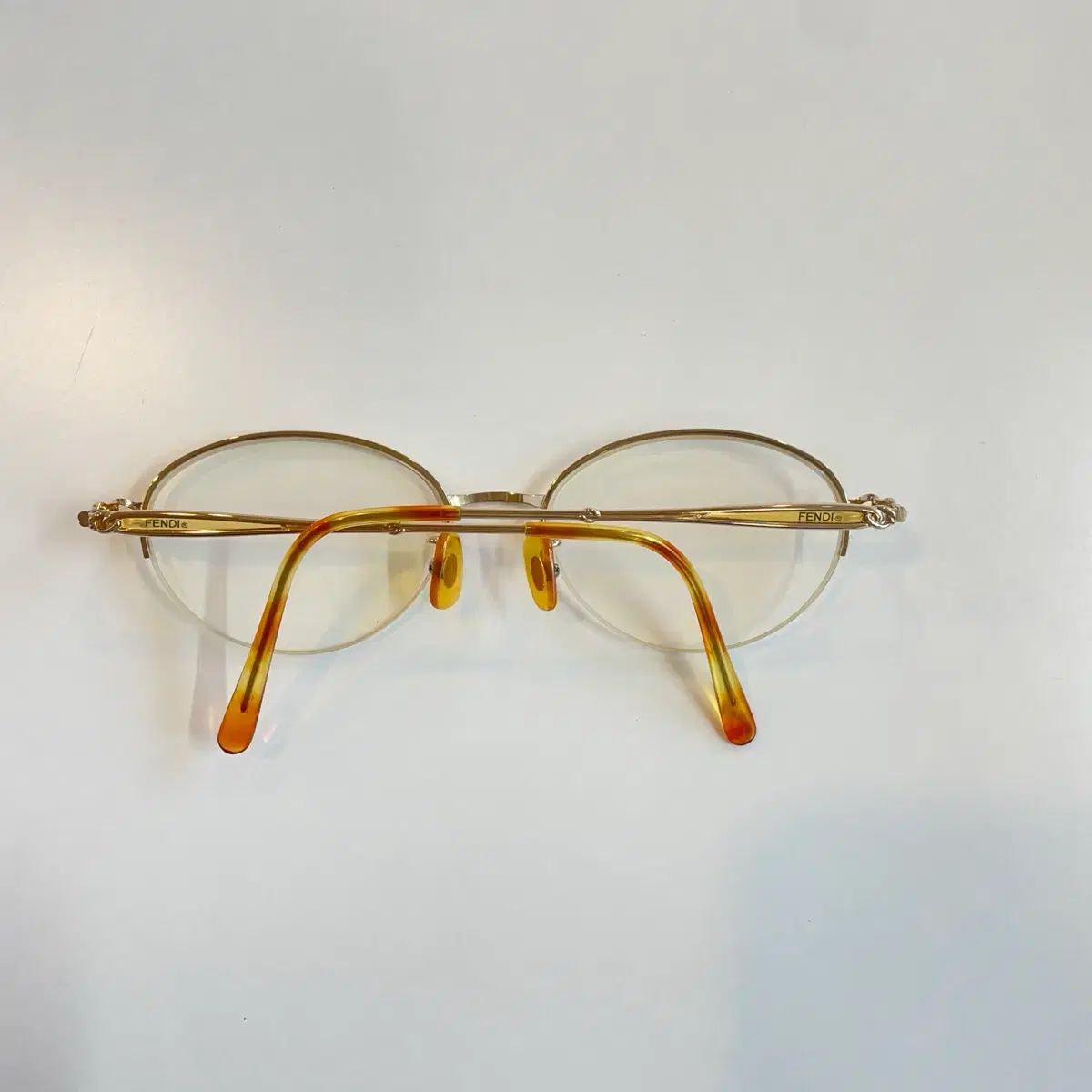FENDI フェンディ ハーフリム メガネ