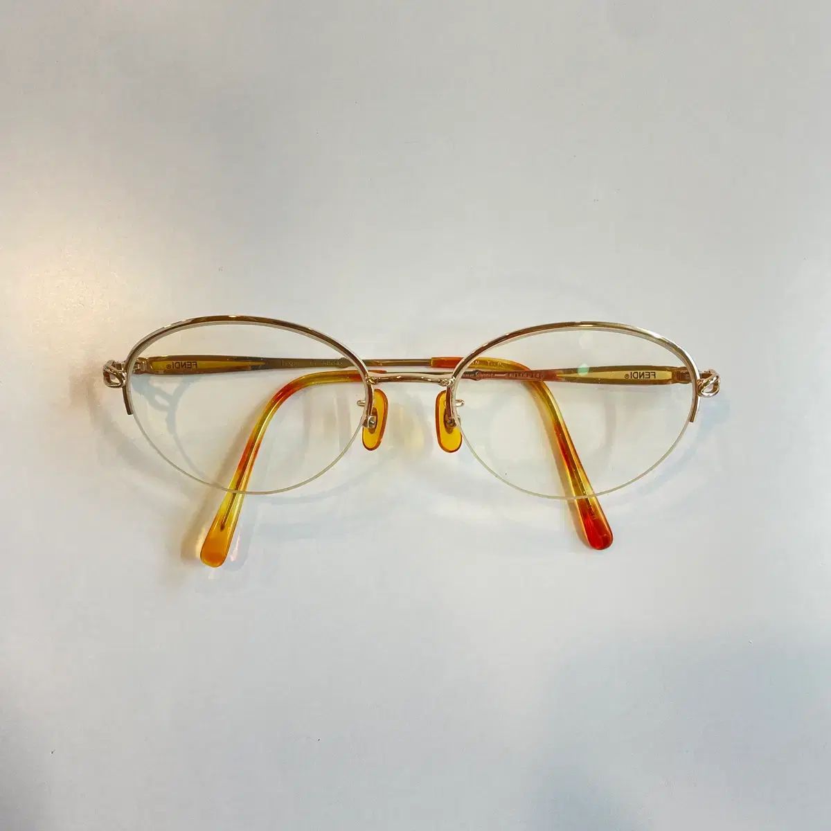 FENDI フェンディ ハーフリム メガネ