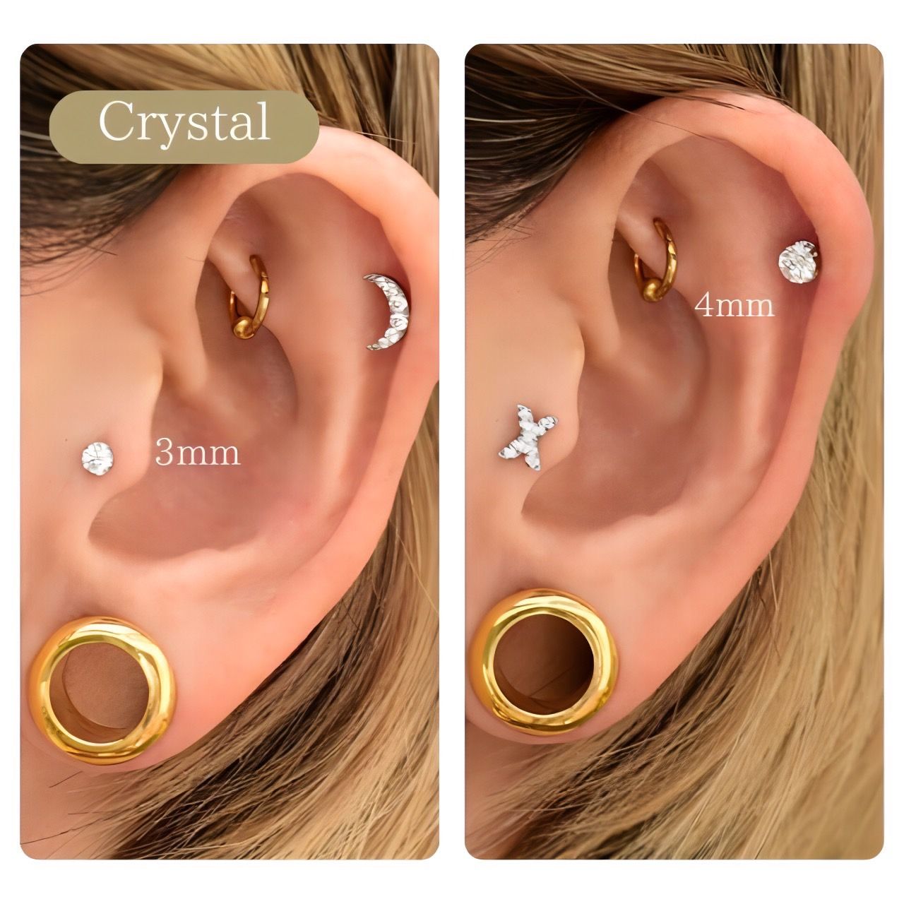 K18YG プッシュピアス ラブレット5mm K18YG プッシュピアス ラブレット5mm K18YG プッシュピアス ラブレット