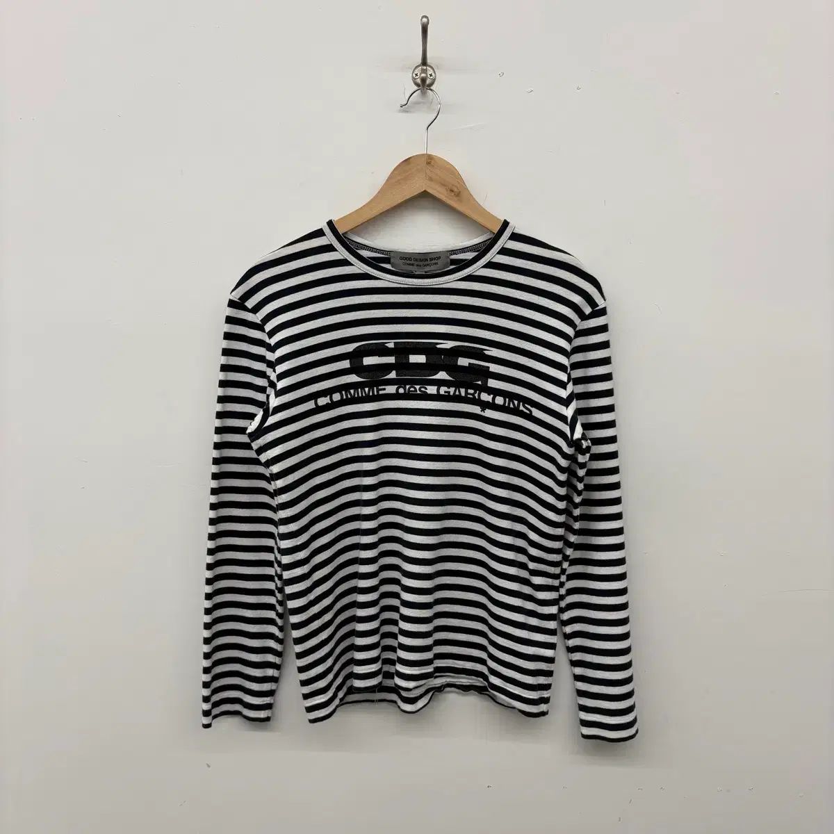 COMME des GARCONS CDG ストライプ 長袖 Tシャツ レディース M