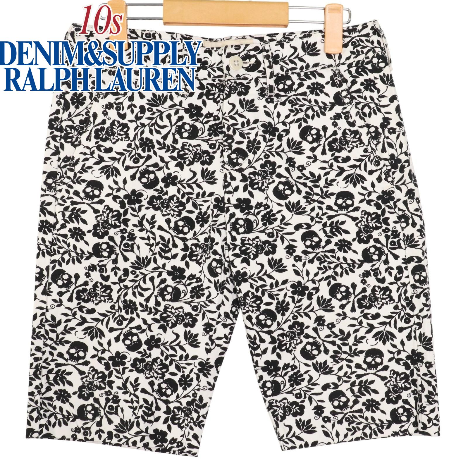 10s オールド DENIM&SUPPLY（デニム＆サプライ）スカル×花柄 総柄 