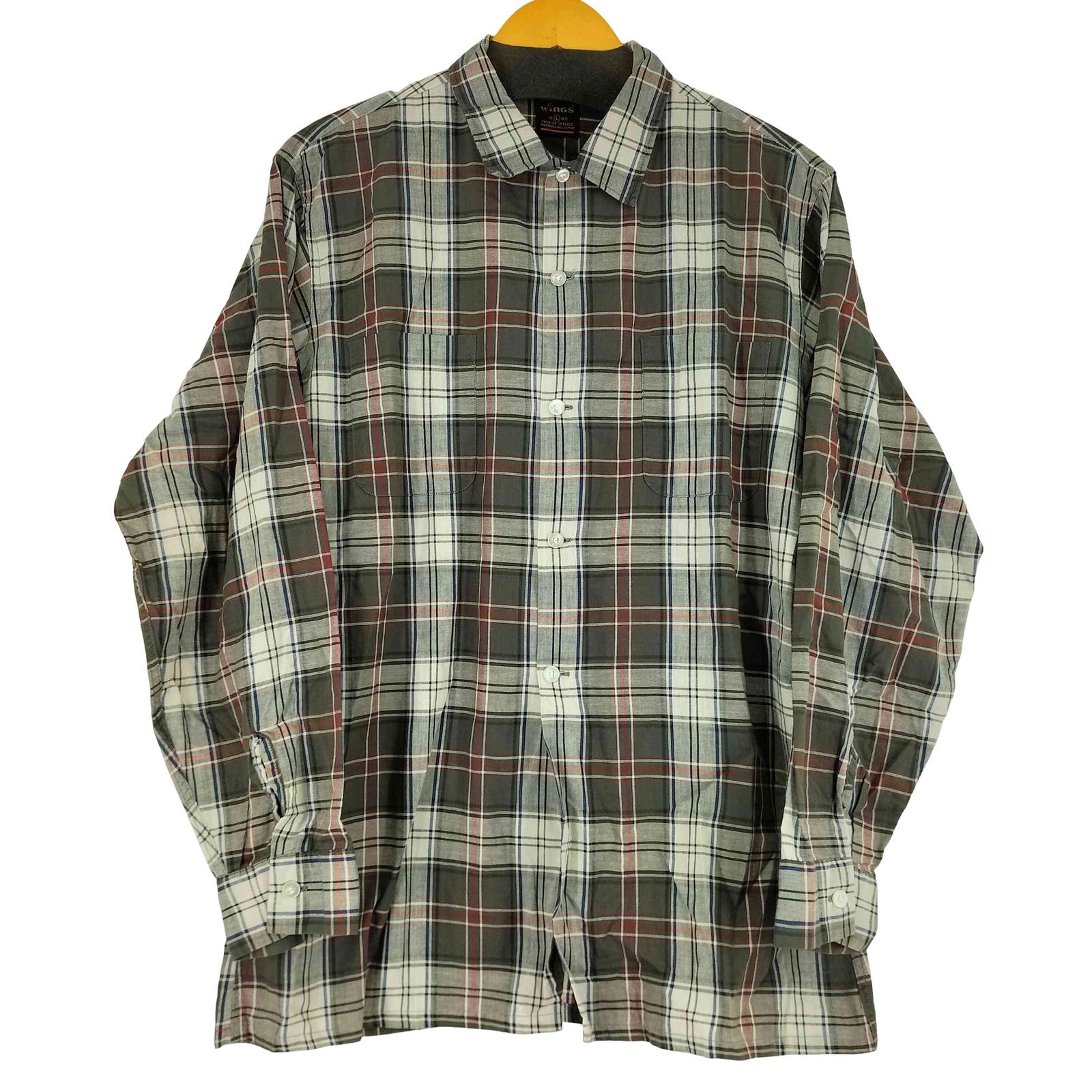 ユーズドフルギ USED古着 WINGS 60S チェック L/S シャツ メンズ