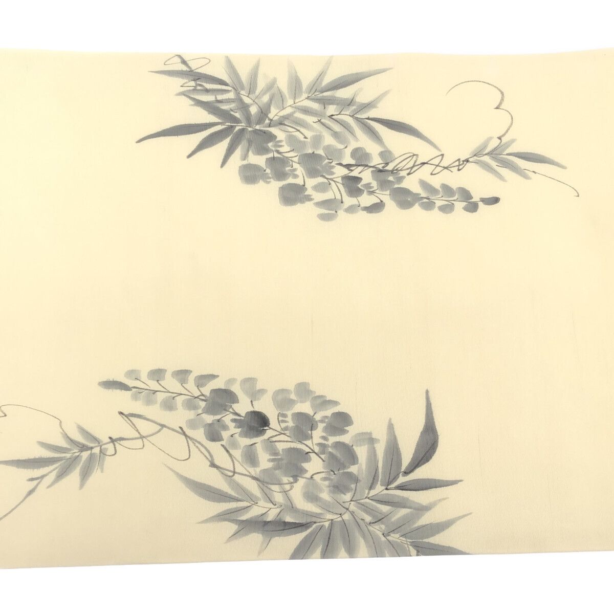  袋帯 塩瀬 白 落款 ♥品 仕立上がり 12156 袋帯 帯