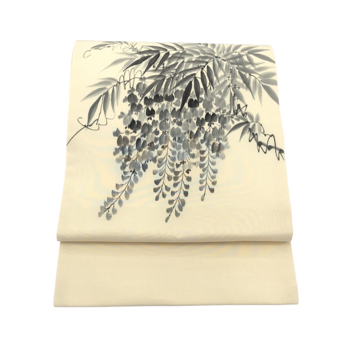 袋帯 塩瀬 白 落款 ♥品 仕立上がり 12156