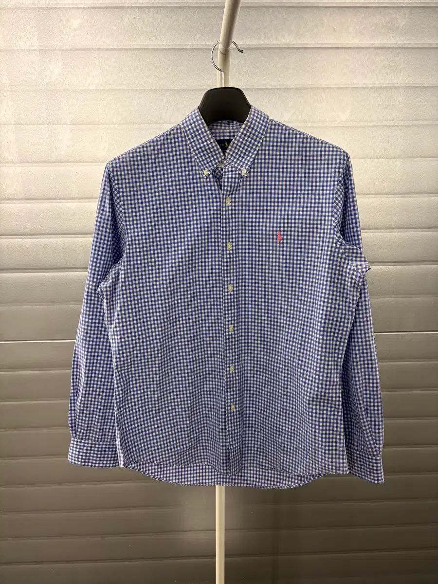 るん**　美品❤️RALPH LAUREN スリムフィット チェック シャツ Ralph Lauren ラルフローレン ギンガム CHECK スリムフィット シャツ L