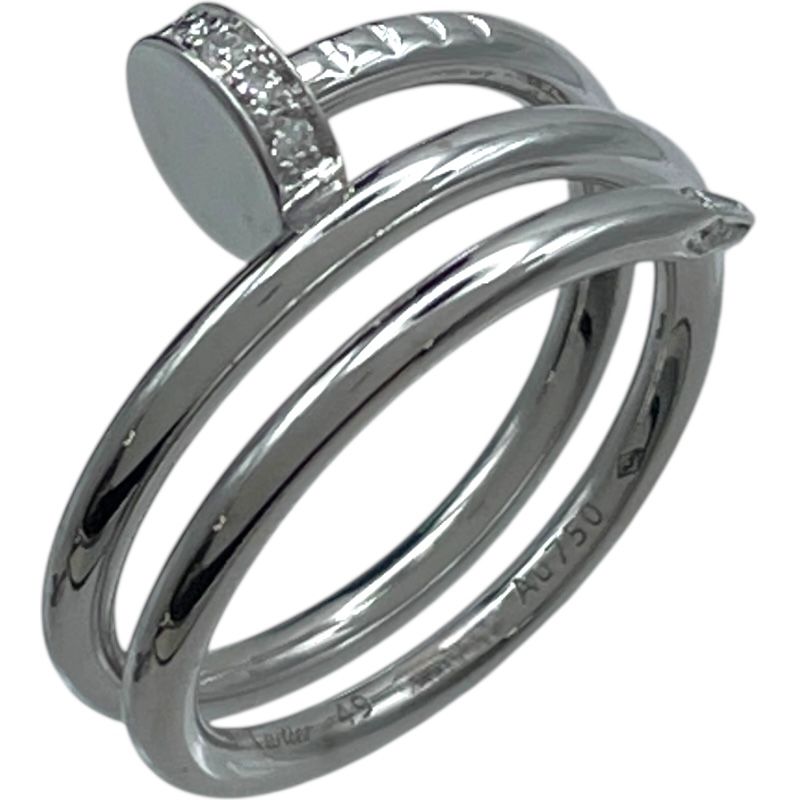 カルティエ Cartier ジュストアンクルダイヤリングダブル ホワイトゴールド Au 750 ジュエリー