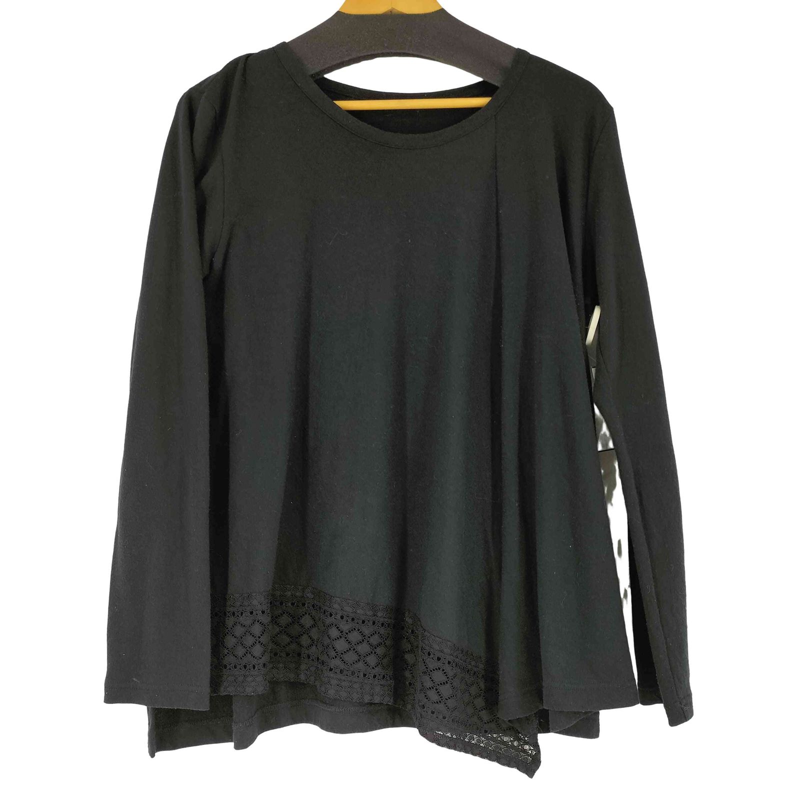 Ys(ワイズ) RISMAT BY L/S アシンメトリーニットトップス レディース JPN：2 【中古】【ブランド古着バズストア】 ワイズ Ys L/S レース アシンメトリートップス レディース JPN：2