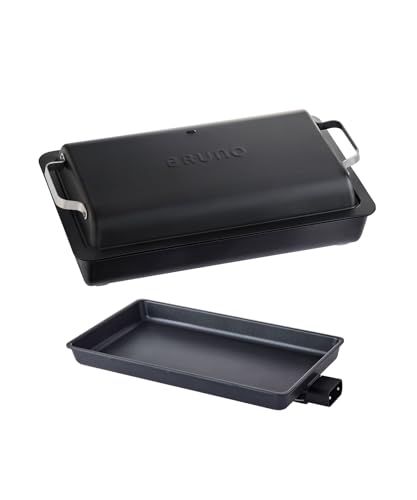 BRUNO ブルーノ フラット ホットプレート 大型 丸洗い 高火力 最高250℃ ムラなく加熱 おしゃれ ブラック 黒 BOE 130 BKpo 557054 fc