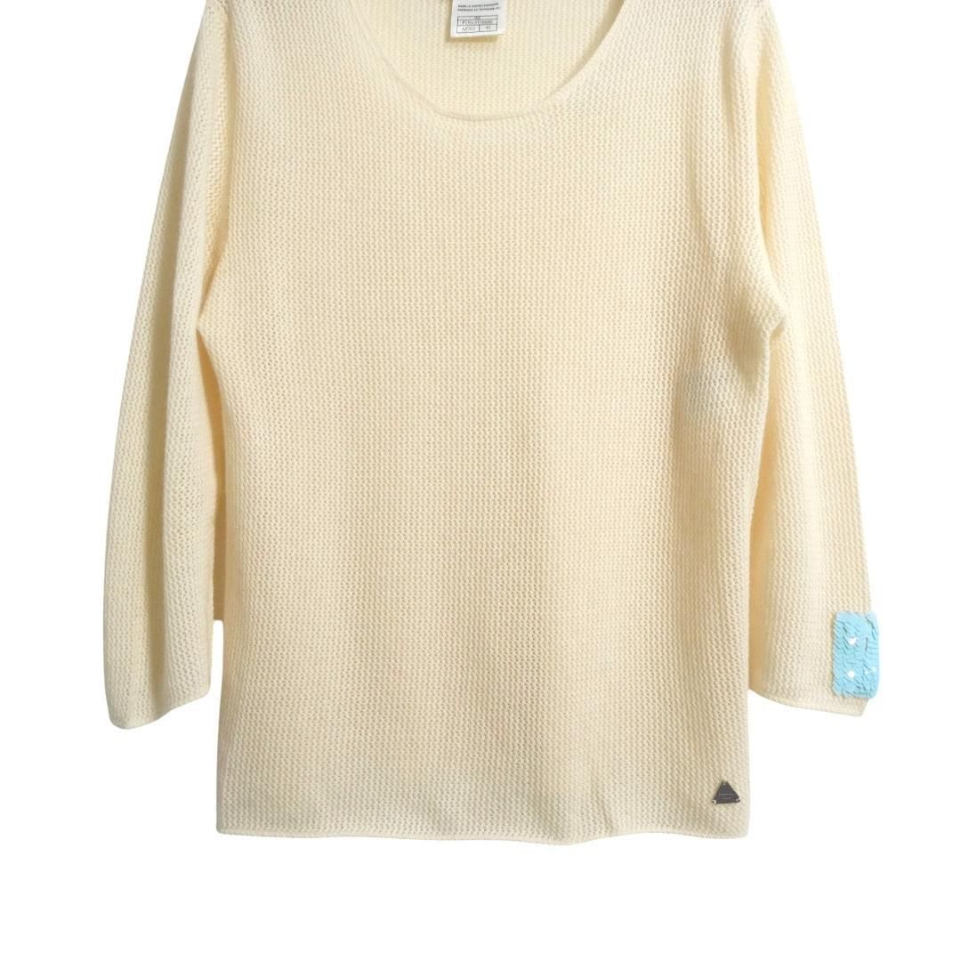 美品 シャネル CHANEL IDENTIFICATION セーター ニット プルオーバー