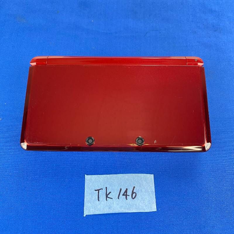 ◇TK146【完品】Nintendo 3DS フレアレッド 本体 タッチペン 取扱説明