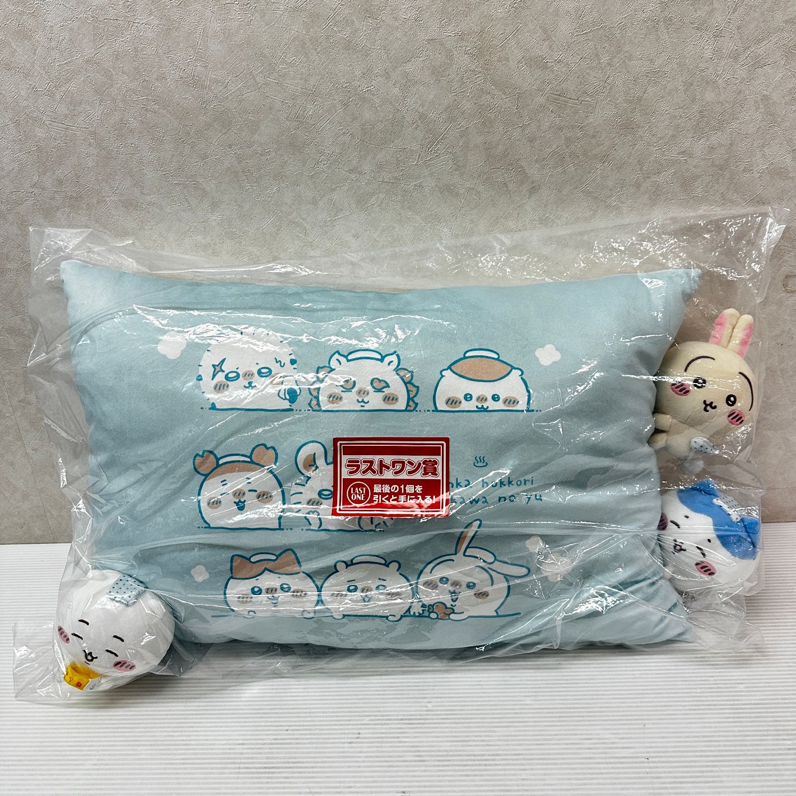 一番くじ ちいかわ ラストワン賞 一緒にほっこり 湯あがりクッション