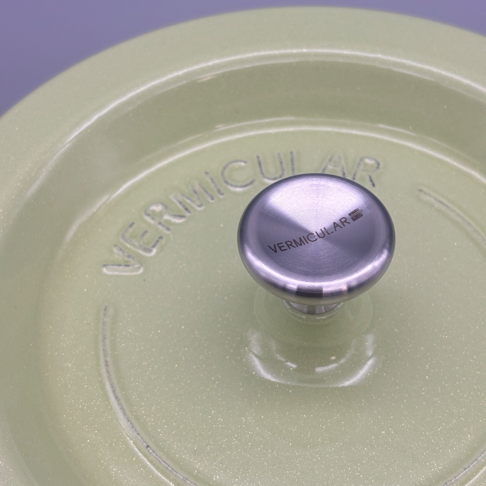 美品 バーミキュラ Vermicular 日本製 パールグリーン 両手鍋 18