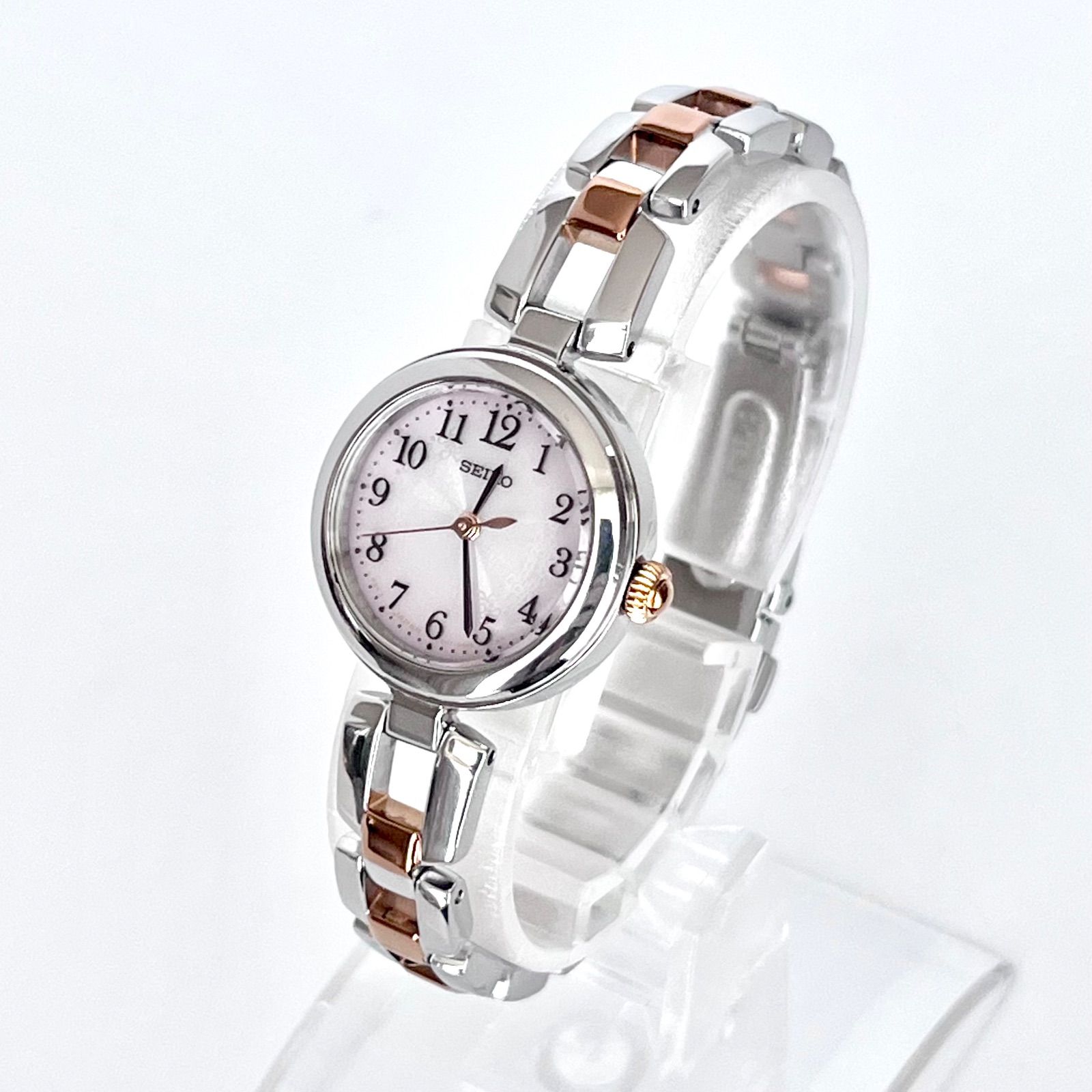 セイコー レディース 腕時計 稼働 ソーラー 磨き済み】SEIKO 美品