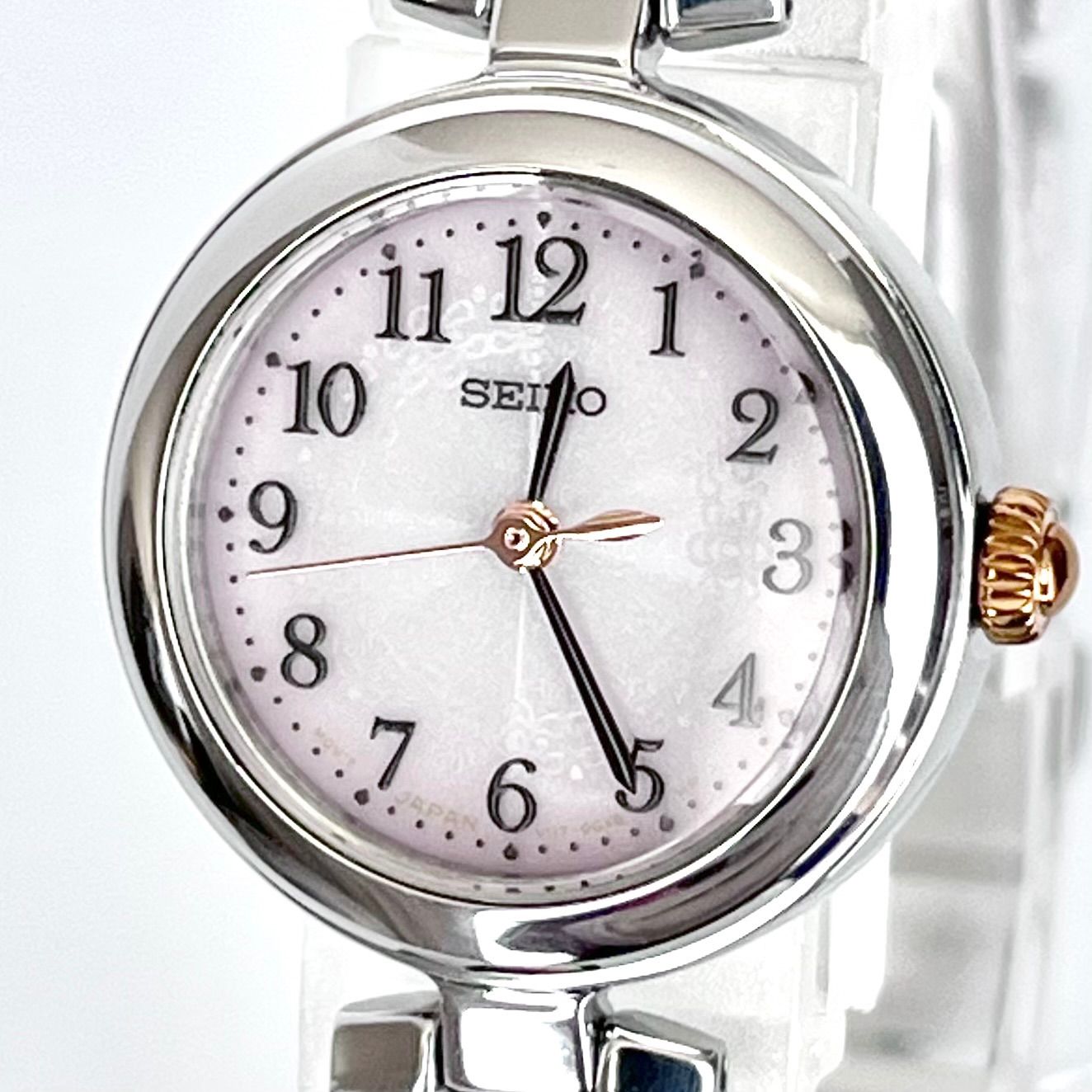 セイコー レディース 腕時計 稼働 ソーラー 磨き済み】SEIKO 美品