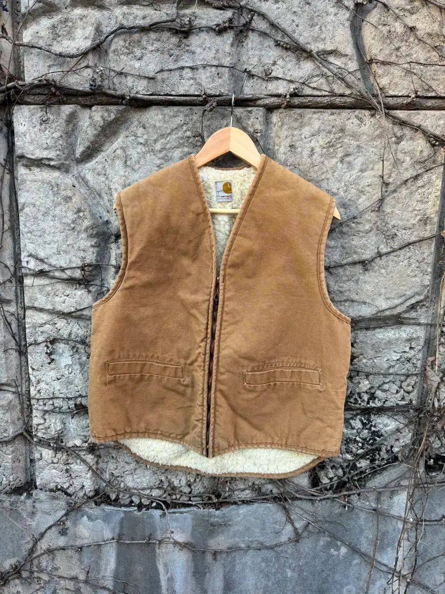 70 s Carhartt カーハート ダック キャンバス シェルパ ウォーク ベスト L