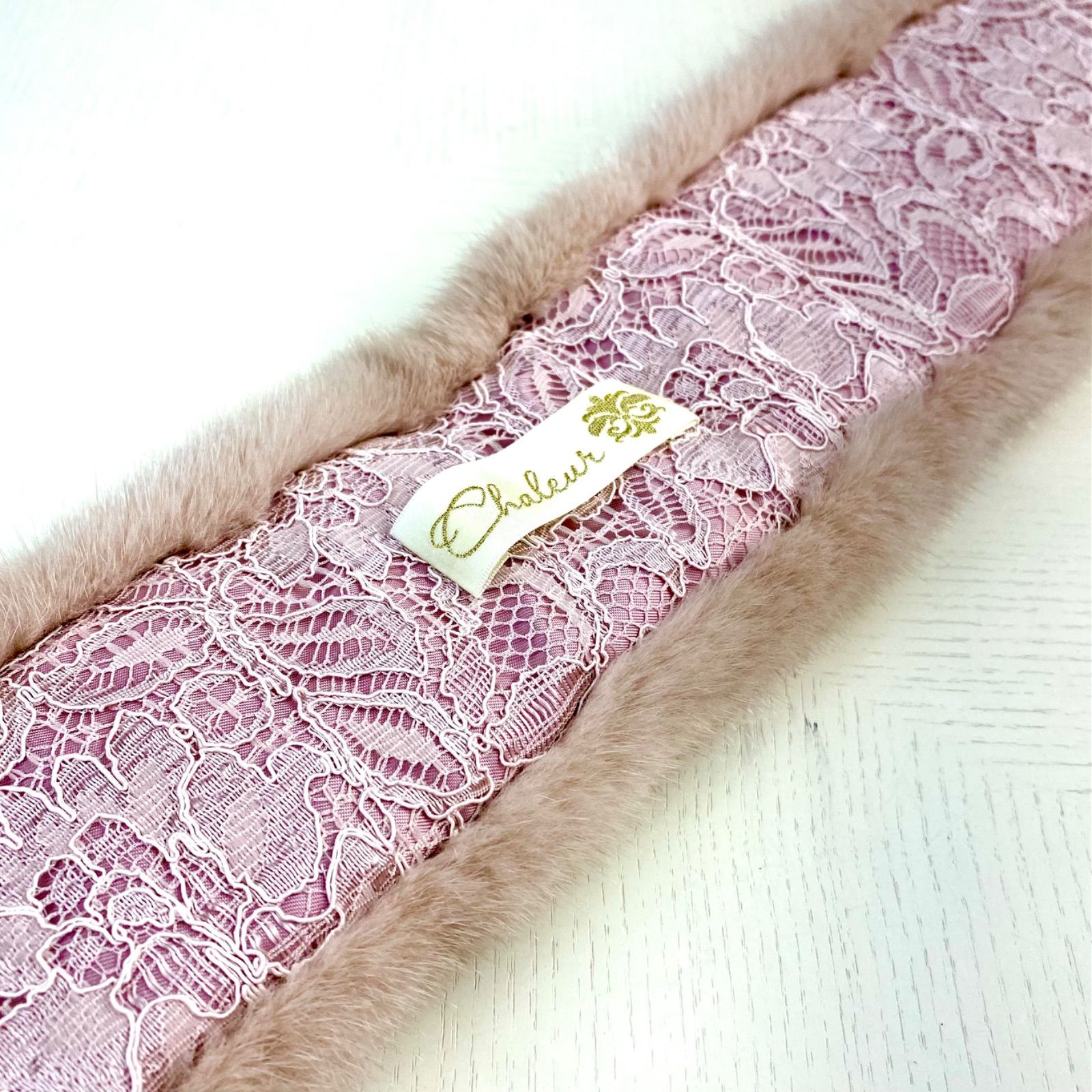 特売！！*SAGA MINK* ミンク マフラー 日本製 新品【ピンク】102