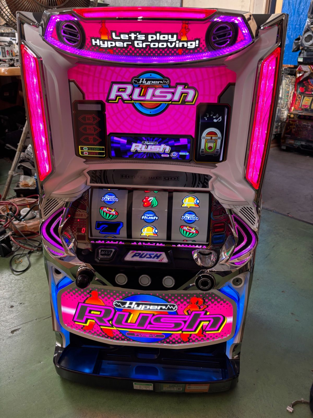 SハイパーラッシュSLC8 パチスロ 実機 セブンリーグ◇コイン不要