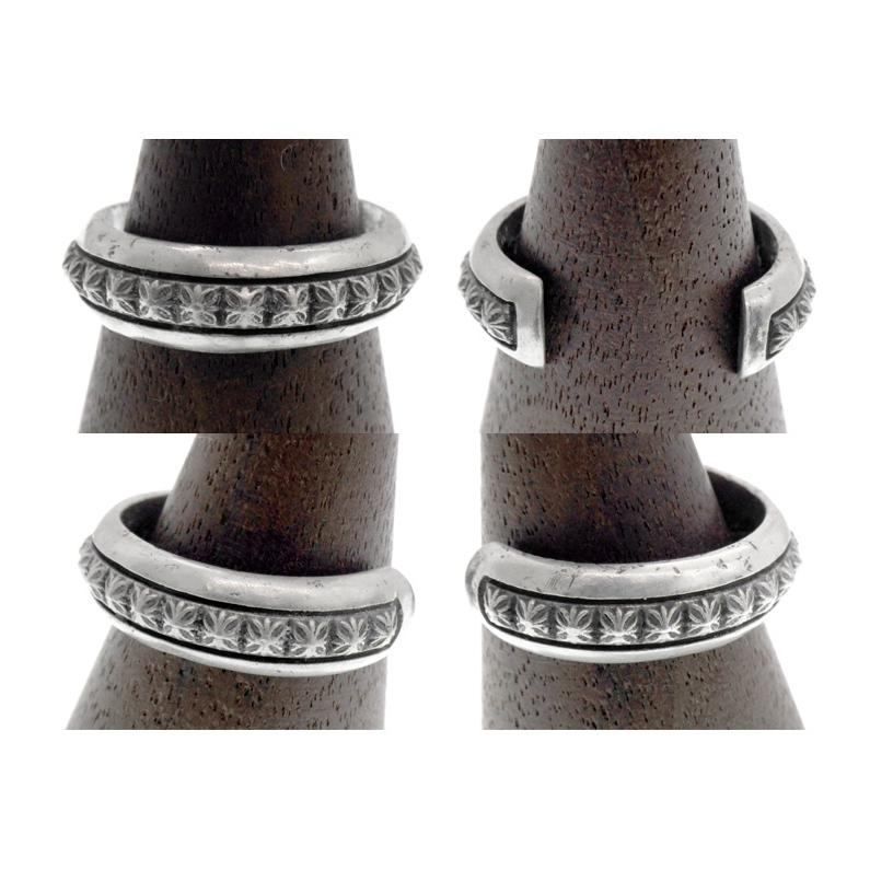 クロムハーツ CHROME HEARTS OPEN BAND CH PLS オープンバンド CHプラス シルバー リング 46218