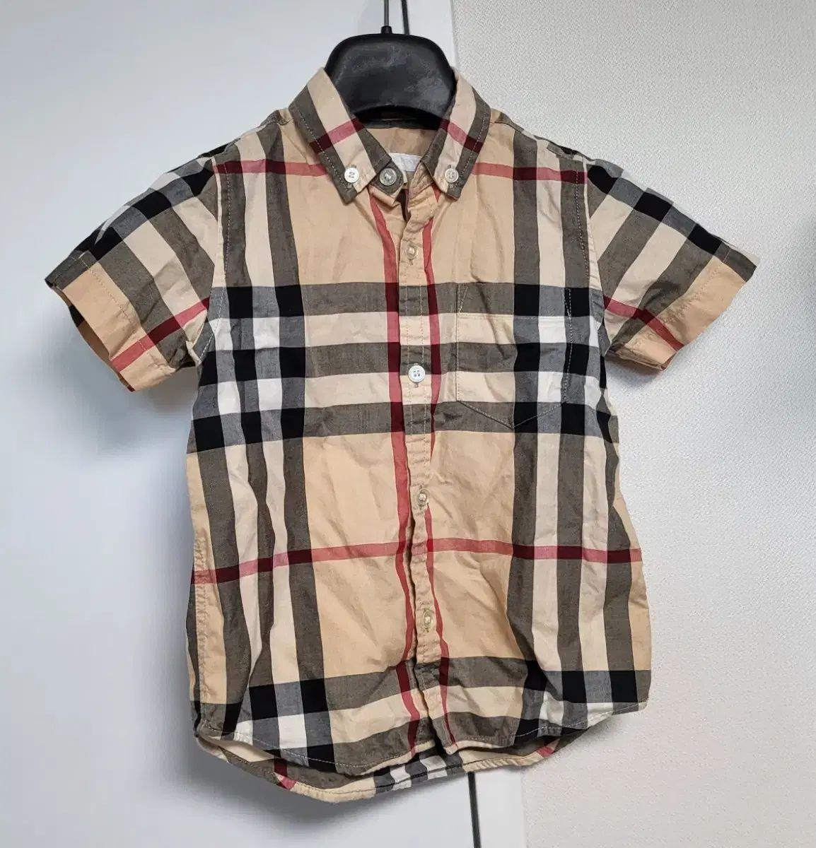 バーバリー キッズ CHECK 半袖 シャツ 4Y サイズ 状態: 傷なし 良し