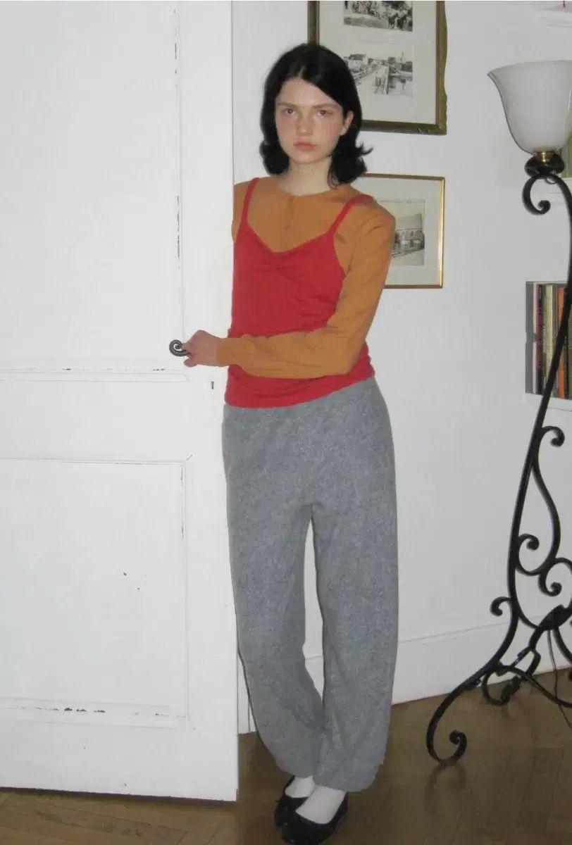 シヌーン Soft Easy Pants Melange Grey