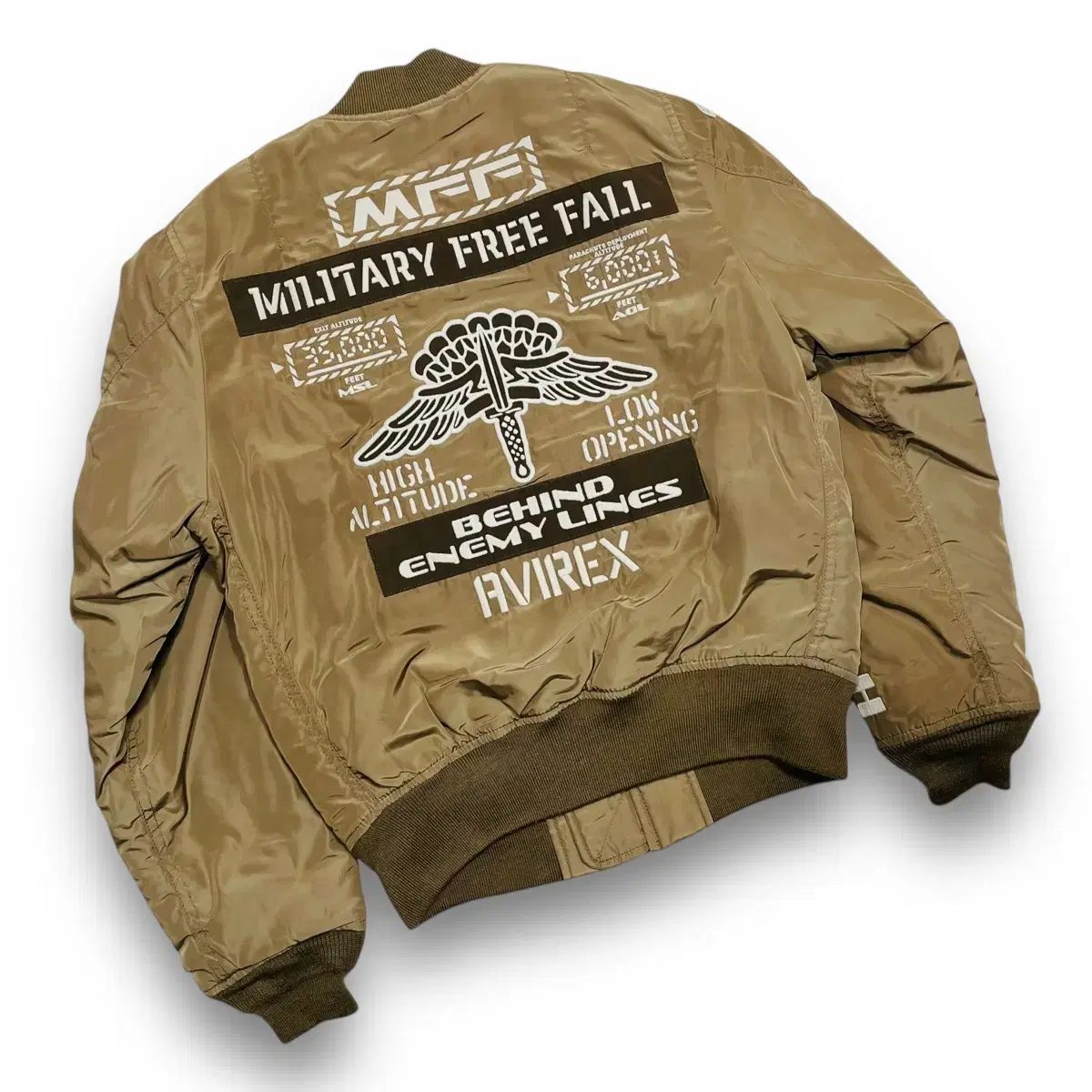 AVIREX MA-1 M.F.F. ベージュ アヴィレックス M F F ARMY MA-1 パイロットジャンパー ベージュ