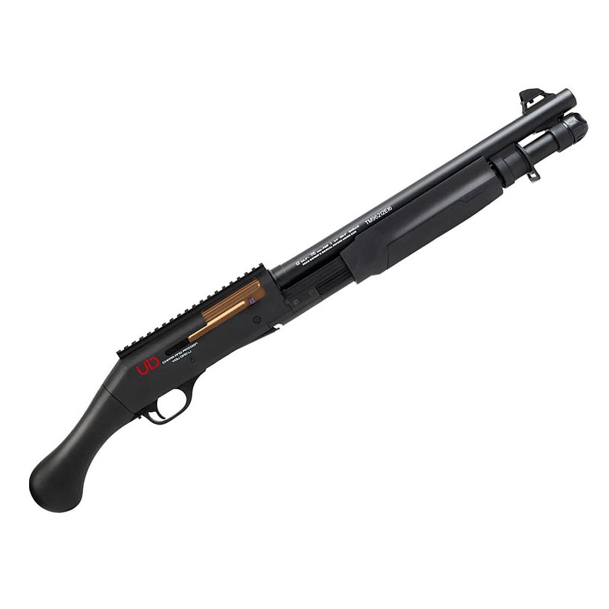 ショットガンスタイルのおもちゃの銃 M870スポンジ弾スポンジガン、スプリング駆動で空気を発生させ、柔らかいフォーム弾を発射します