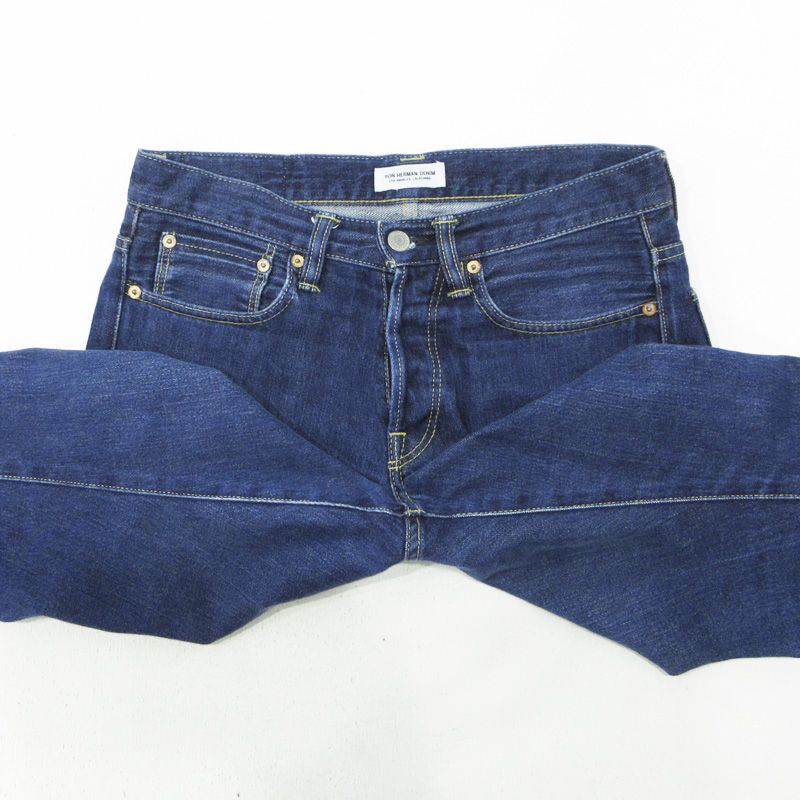  Ron Herman ロンハーマン ボタンフライデニムパンツ ブルー ネイビー サイズ 29 107 その他 メンズ