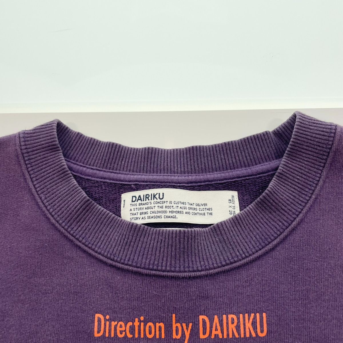 トップス dairiku 19AW END ROLL Washed Sweater ダイリク DAIRIKU 19AW American Dream アメリカン ドリーム END ROLL