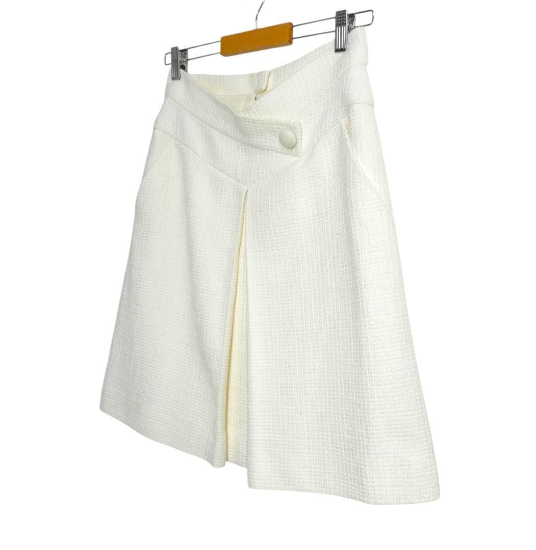 美品 CHANEL シャネル サイズ38 ココマーク ツイード コットン