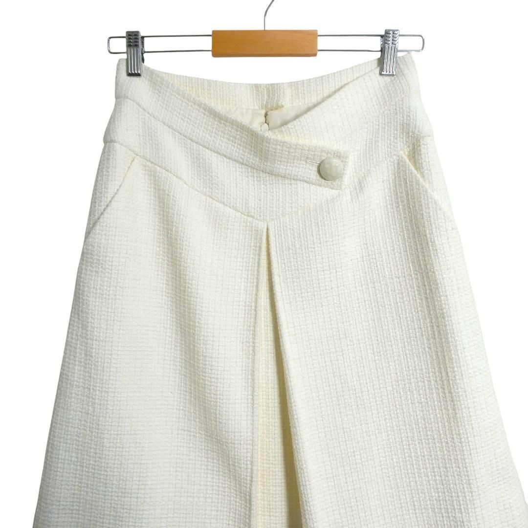 美品 CHANEL シャネル サイズ38 ココマーク ツイード コットン