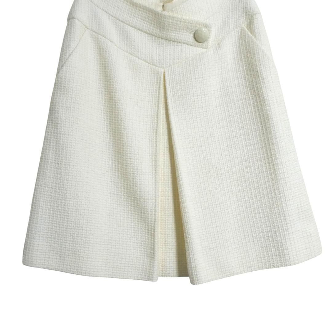 美品 CHANEL シャネル サイズ38 ココマーク ツイード コットン