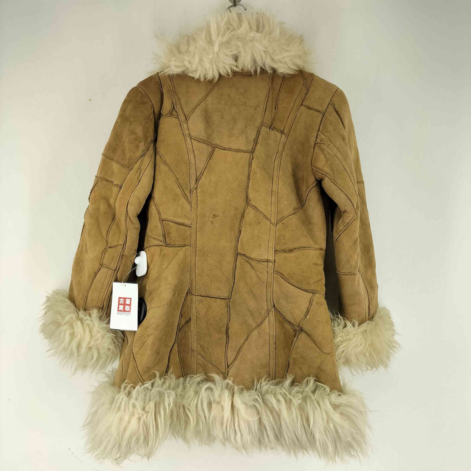ユーズドフルギ USED古着 ファー付き ラムレザームートンジャケット