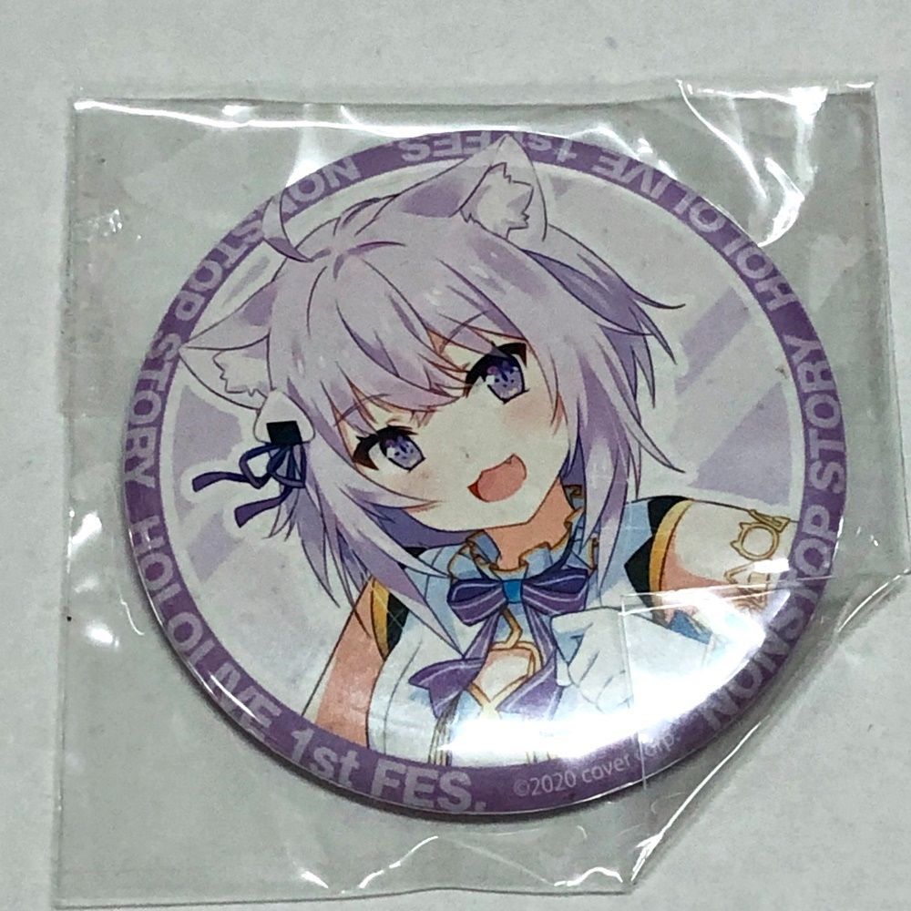27 猫又おかゆ 缶バッジ ノンストップ ストーリー ホロライブ ●