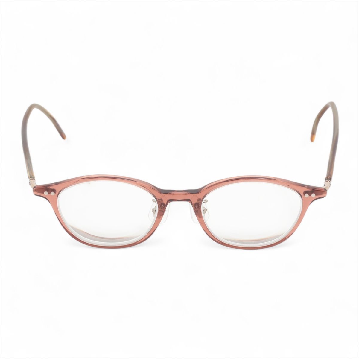 金子眼鏡 メガネ 47□19-145 プラスチック 度入り KC-65 PBR ピンクブラウン 日本製