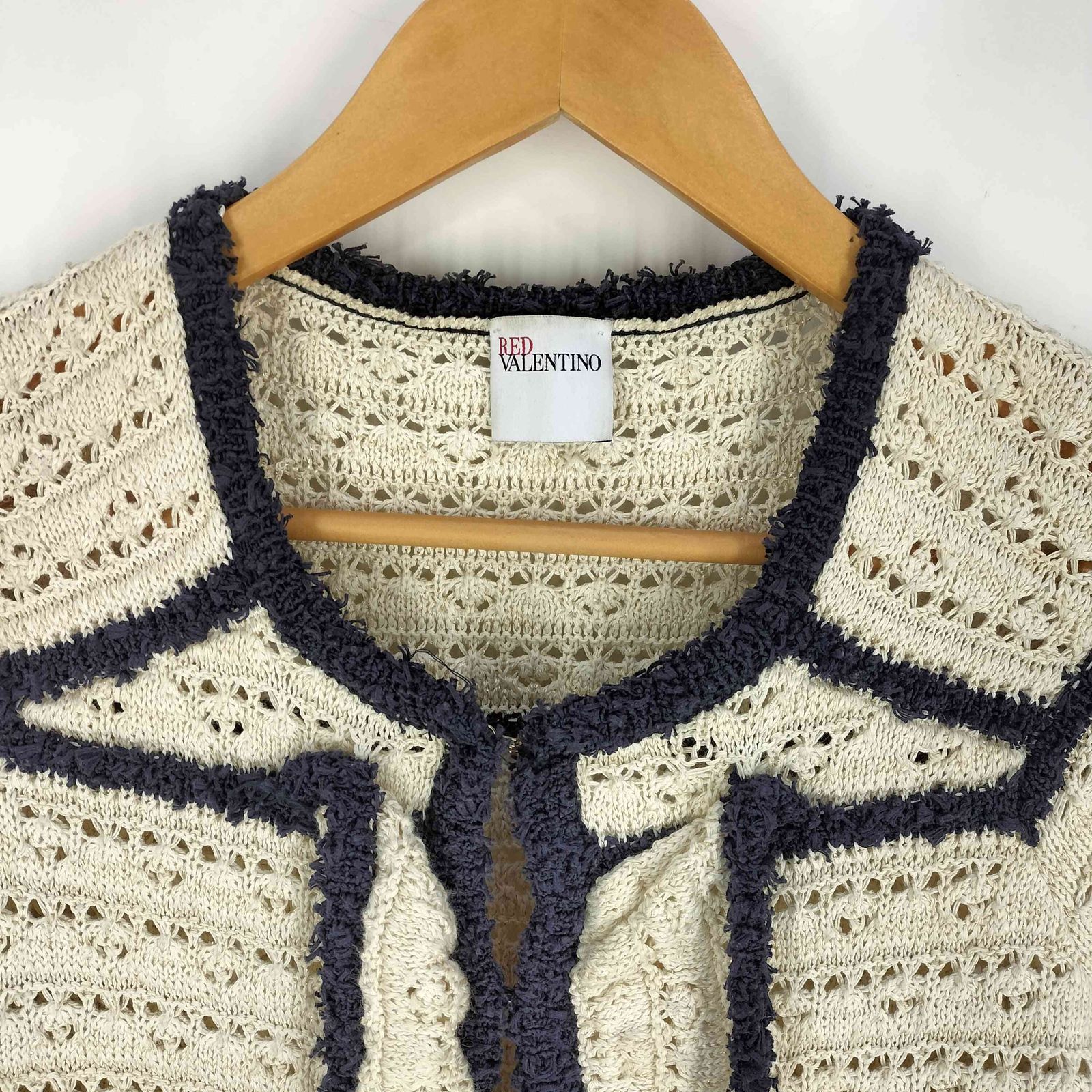 レッドヴァレンティノ RED VALENTINO イタリア製 ラメ フック コットン