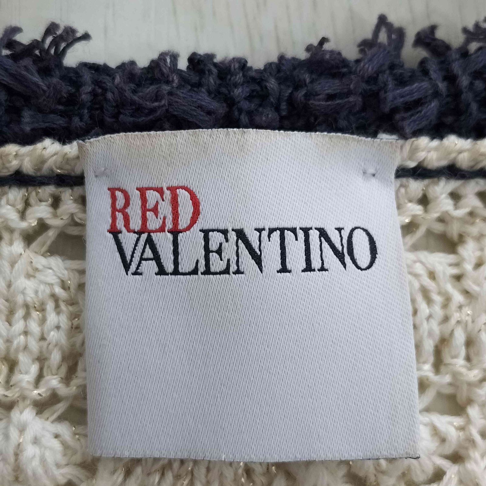 レッドヴァレンティノ RED VALENTINO イタリア製 ラメ フック コットン
