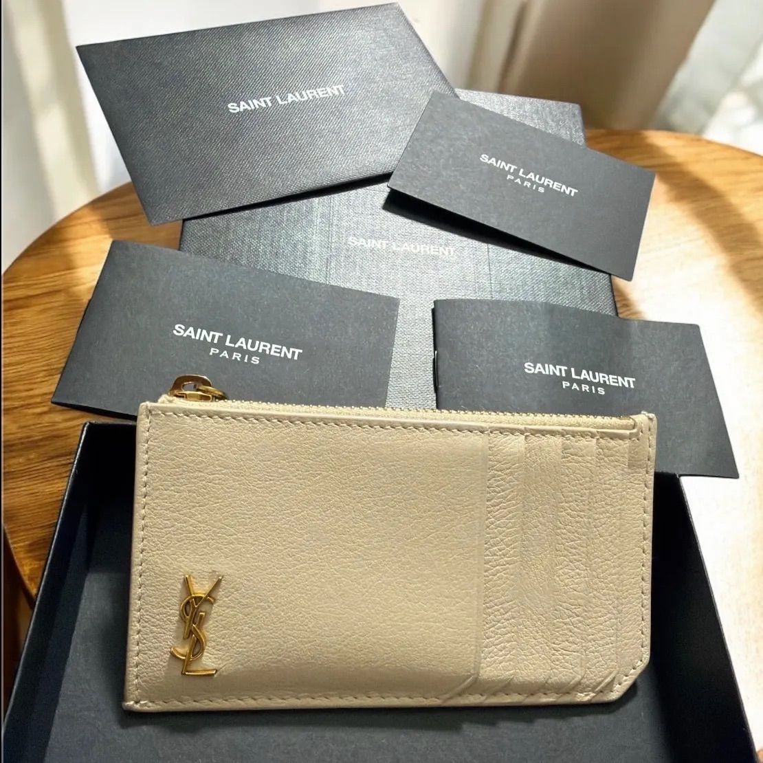 SAINT LAURENTサンローラン ジップカードケース コインケース AｰB
