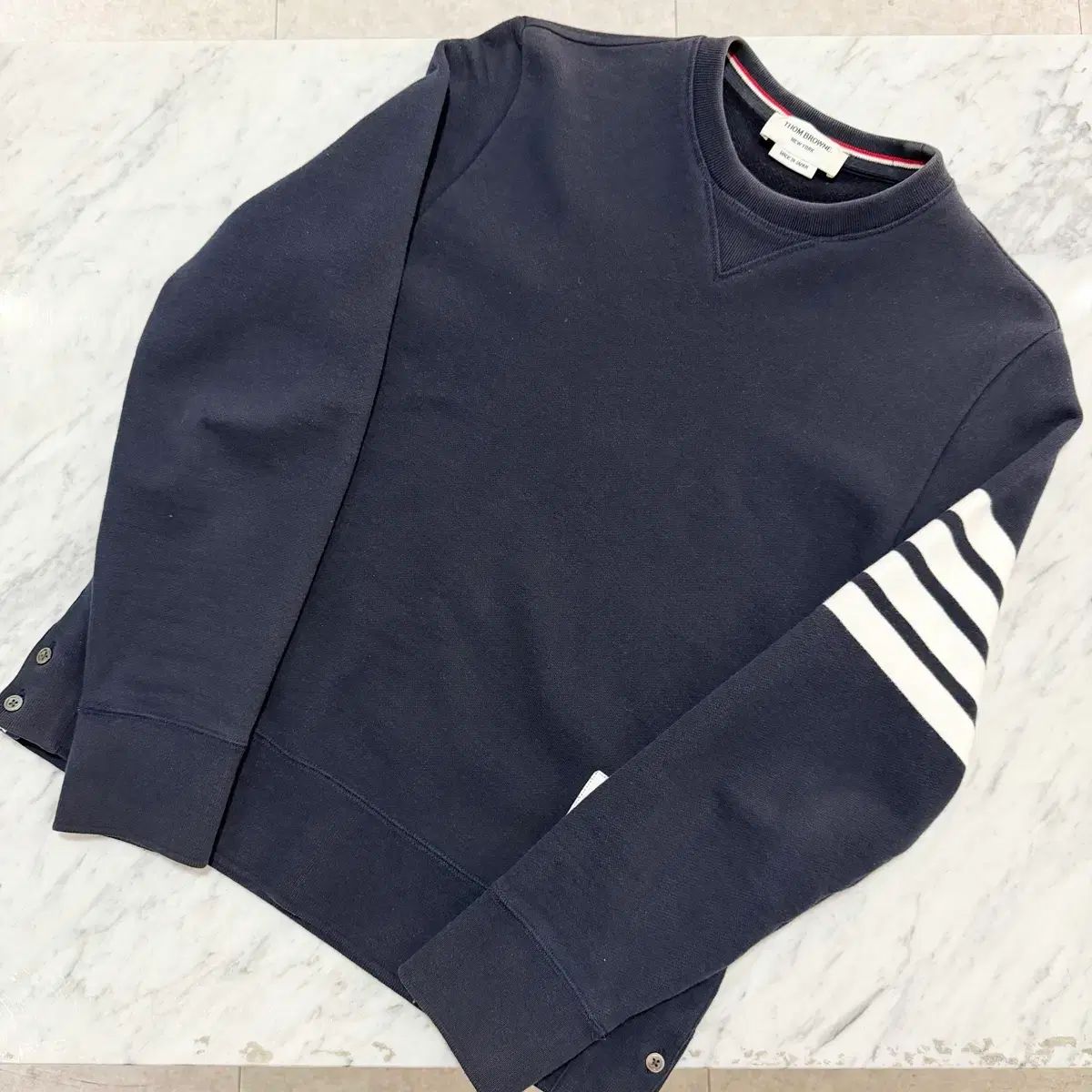 トム ブラウン 斜めボーダー スウェット