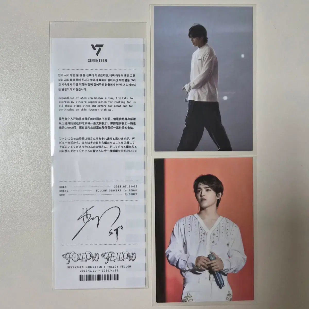 FOLLOW トレカ ➀ SEVENTEEN セブチ FOLLOW TO JAPAN トレカ 45枚