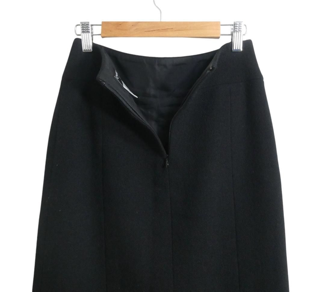 極美品 CHANEL シャネル サイズ36 ココマーク ウール 膝丈 タイト