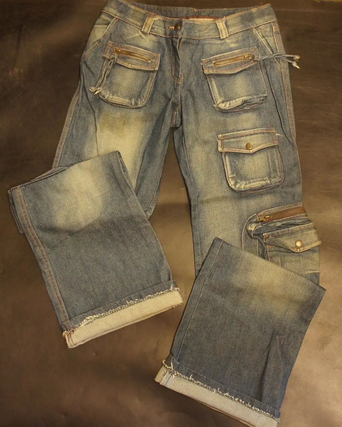 時パンツ ヴィンテージデニムライトブルーインディゴストレート